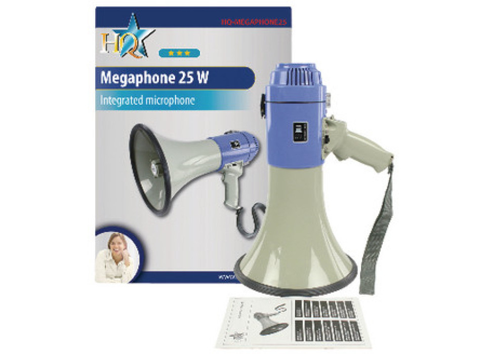 HQ-MEGAPHONE met ingebouwde Microfoon