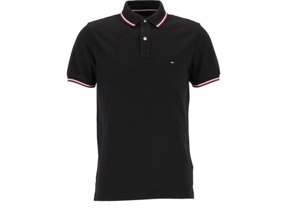 Tommy Hilfiger Core slim fit polo - zwart - Maat S