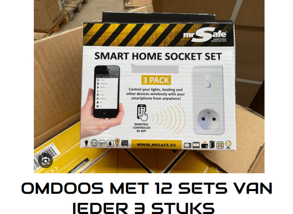 12x mr Safe Draadloze Stopcontacten Set NL/DE