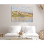 Canvas Schilderij Vetheuil by Claude Monet 60x40