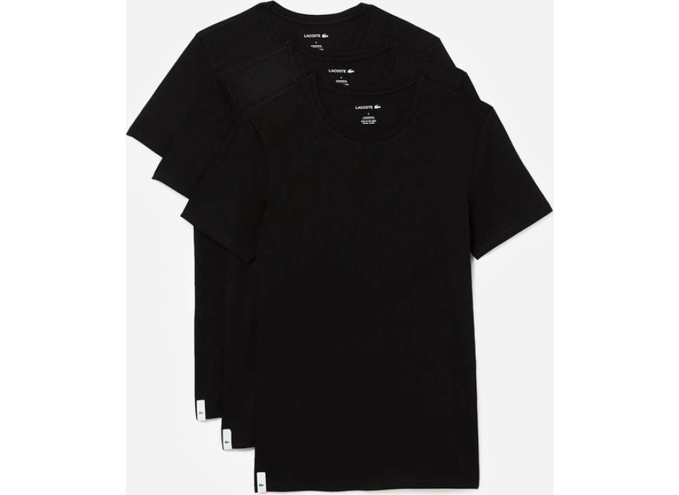 Lacoste Heren 3-pack Ondershirt Zwart Maat S
